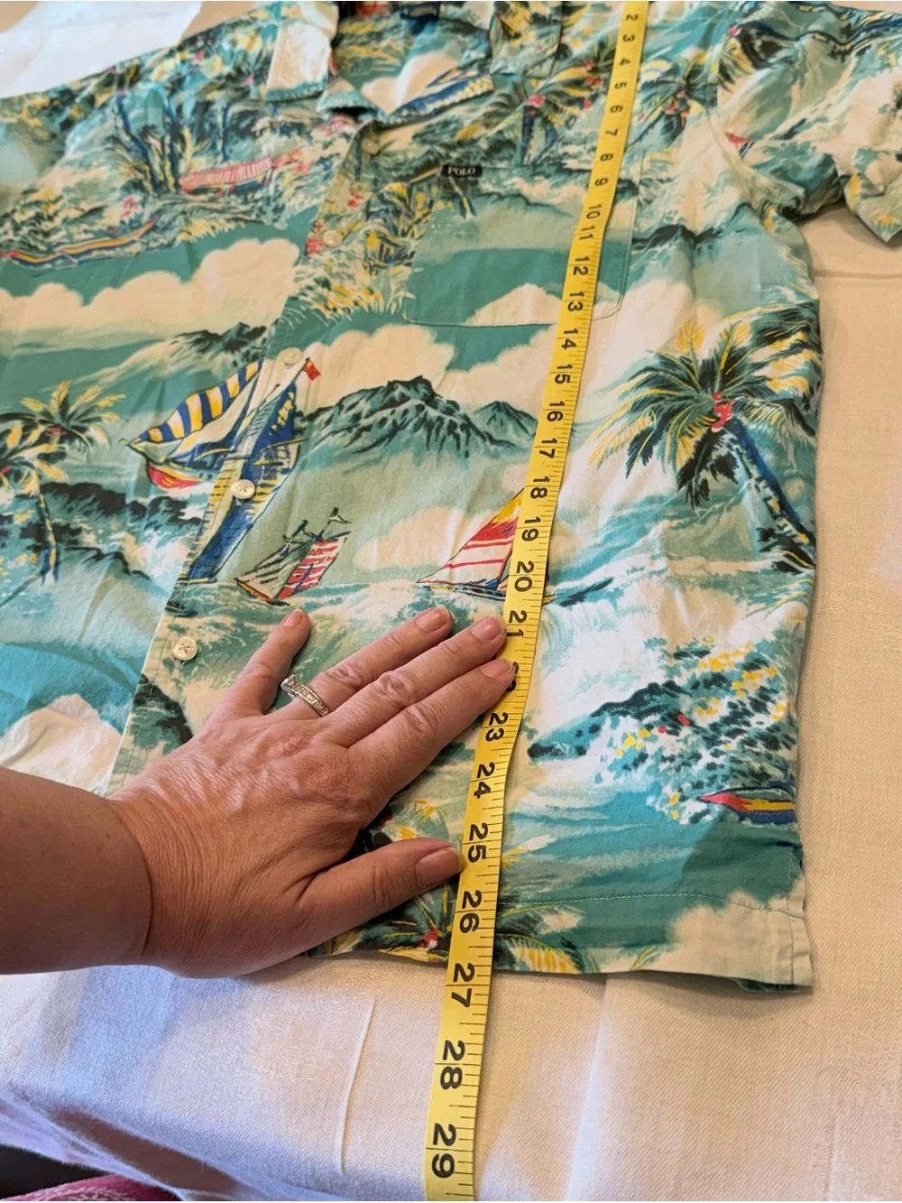 Polo Ralph Lauren Aloha Camp Button Down Shirt Men's Medium Hawaiian Tropical /F